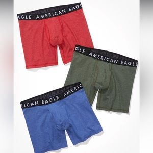 AEO Solid 6" Classic Boxer Brief 3-Pack